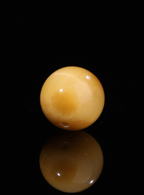 原矿虎眼石12.5mm单珠虎晶石圆珠