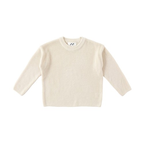 benebene韩国童装秋冬新款婴儿纯色针织T恤男女童圆领长袖毛衣 - 图0