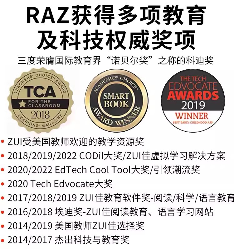 【支持点读】raz英语分级阅读绘本美国原版全套AA-Z支持小达人小蝌蚪点读笔儿童读物启蒙认知单词读物A/B/C/D/E/F/G/H/i/J/KLMNO级 - 图1