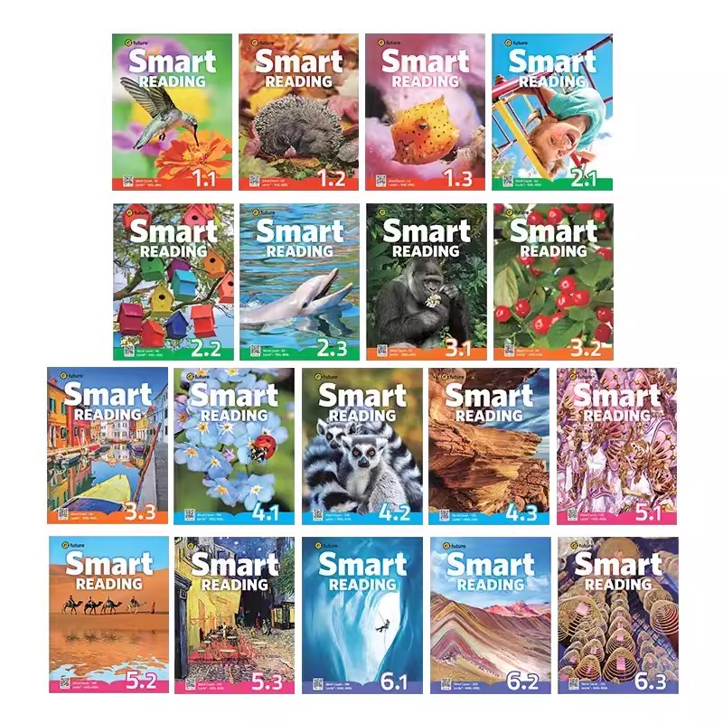 原版进口新版smart reading123456级别学生教材e-future少儿英语启蒙寒暑假短期阅读课程提高单词积累量读写分级阅读中图网正版