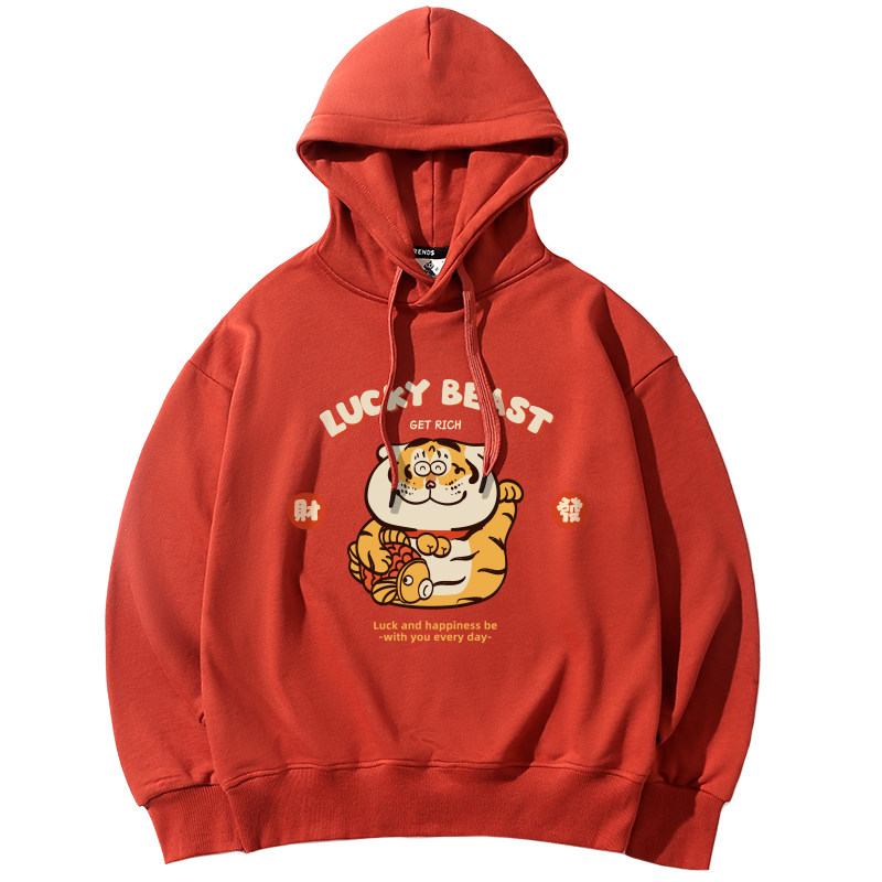 原创潮牌卡通小老虎情侣冬季潮卫衣 evapanda卫衣