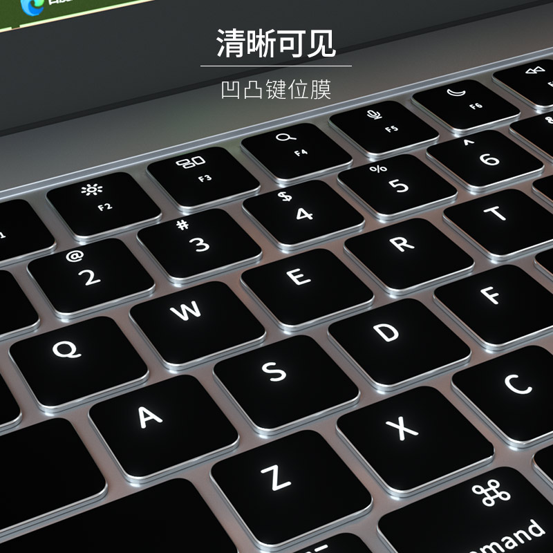 适用于苹果MacBook Air 13.6键盘膜A2681笔记本M2电脑MacBook Pro 14英M1键盘保护膜 Pro 16英寸2021款A2442-图2