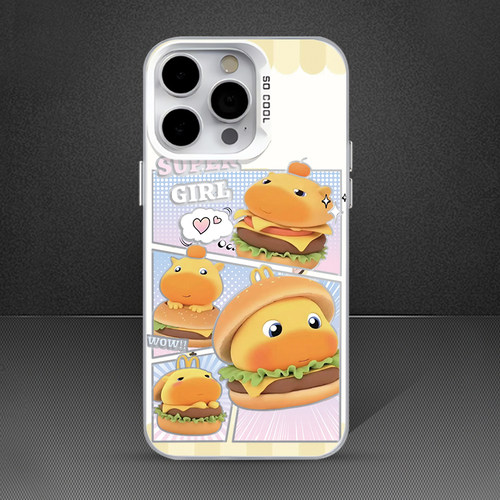 水豚噜噜适用苹果17手机壳iphone16promax带挂绳15汉堡14mini卡通13可爱12/8plus/x/11防摔xr女款7卡皮巴拉套 - 图3