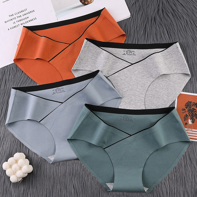 孕妇内裤女纯棉裆抗菌低腰无痕 福奇熊内裤