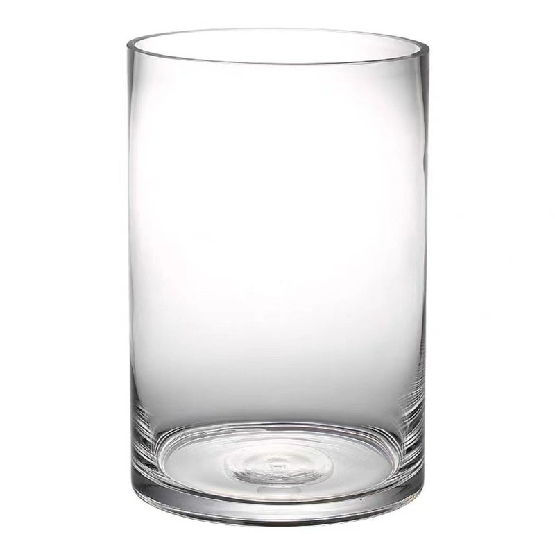 批发玻璃花瓶直筒加厚富贵竹培装饰插花落地圆花瓶感器皿缸水,淘宝优惠券,粉丝福利购,淘宝优惠卷