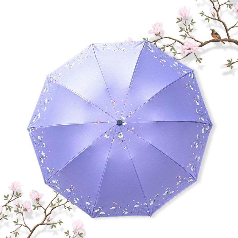 新品 十骨抗风双人雨伞大号黑胶晴雨两用户外遮阳伞加厚折叠手动,淘宝优惠券,粉丝福利购,淘宝优惠卷