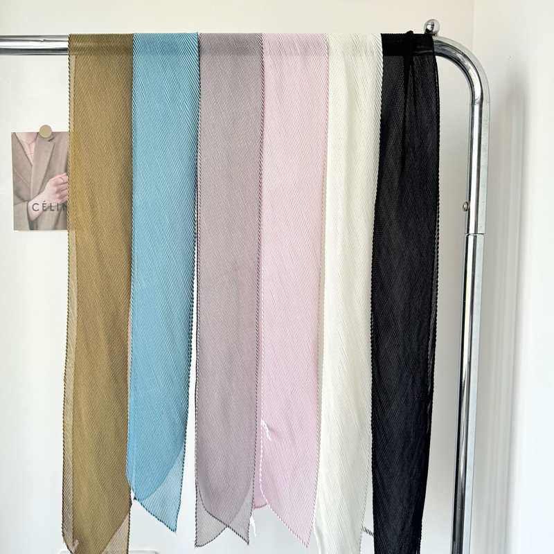 新品 韩国春夏百搭压皱纯色长条丝巾女洋气发带气质领巾绑包护颈,淘宝优惠券,粉丝福利购,淘宝优惠卷