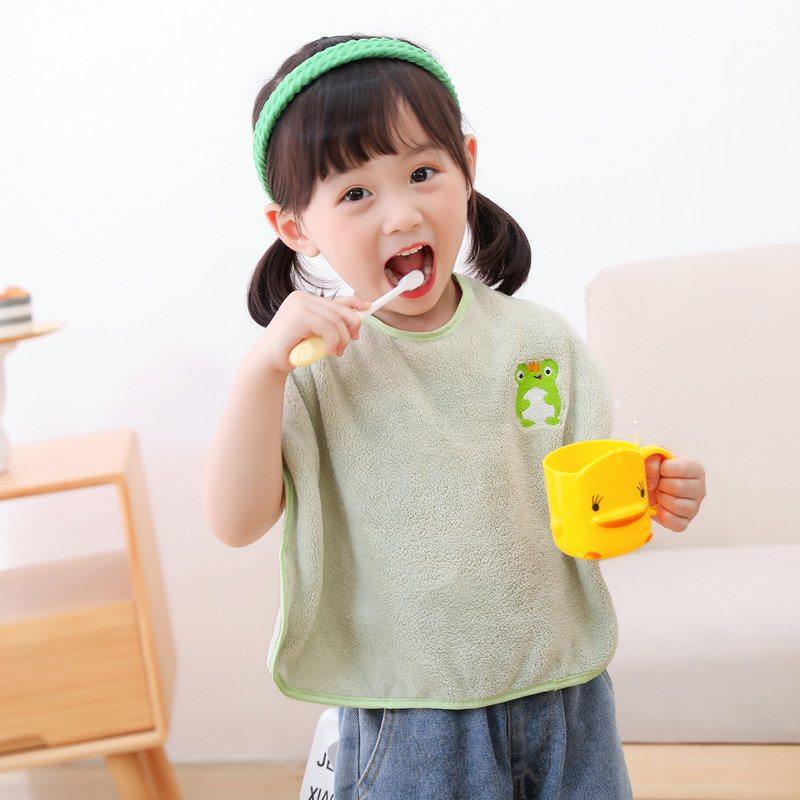 新品 儿童洗漱巾洗脸围嘴刷牙防水围兜多功能毛巾宝宝擦脸不湿衣,淘宝优惠券,粉丝福利购,淘宝优惠卷