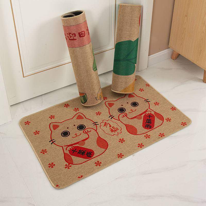 亚麻地垫厨房橡胶垫进门厂家批发防滑进门吸水浴室垫亚麻垫地毯,淘宝优惠券,粉丝福利购,淘宝优惠卷