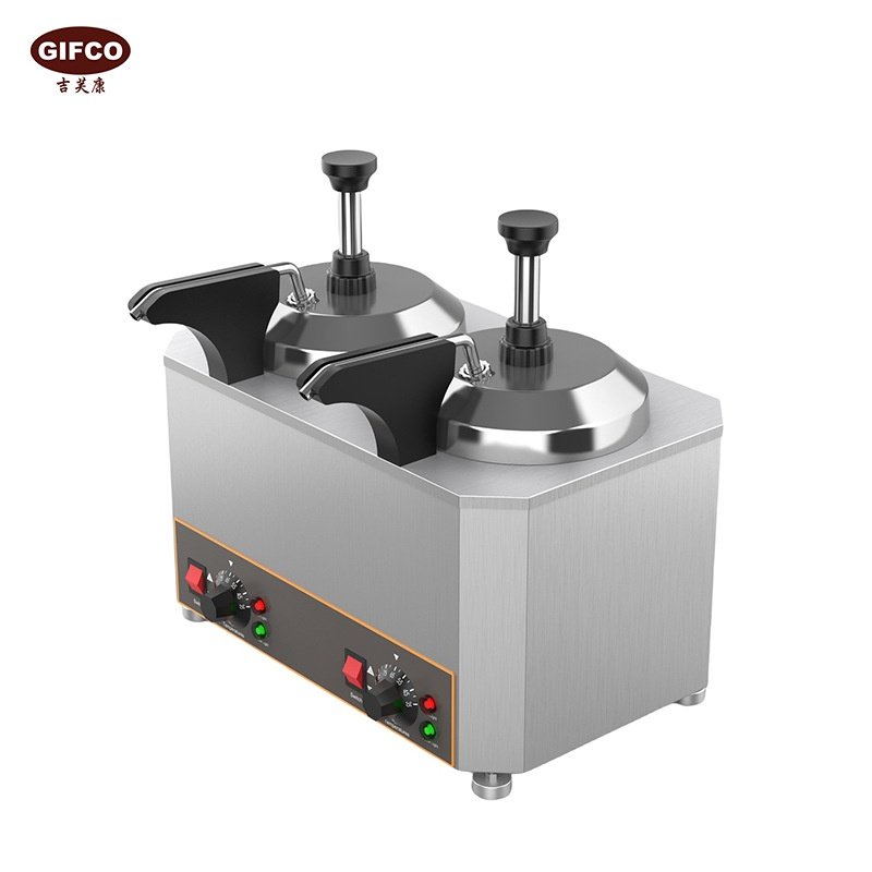 商用酱汁保温机泵式挤压恒温加热分配器巧克力果酱电热机单双三格,淘宝优惠券,粉丝福利购,淘宝优惠卷