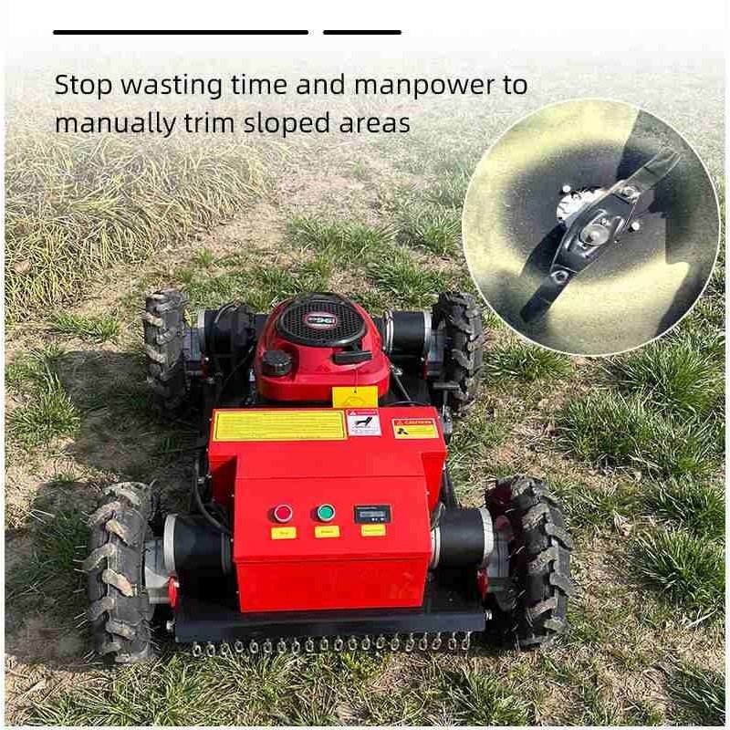 加工定制小型割草机 果园堤坝全地形草地修剪机 燃油式遥控除草机,淘宝优惠券,粉丝福利购,淘宝优惠卷