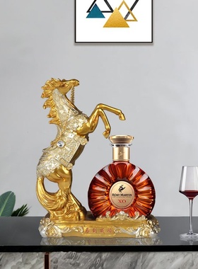 拿破仑xo洋酒架酒柜装饰品摆件高档创意客厅简约现代人头马酒架