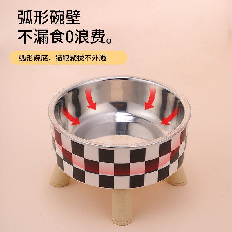 新品 猫碗防打翻不锈钢喂食盆高脚大口径宠物碗狗狗喝水碗宠物食,淘宝优惠券,粉丝福利购,淘宝优惠卷