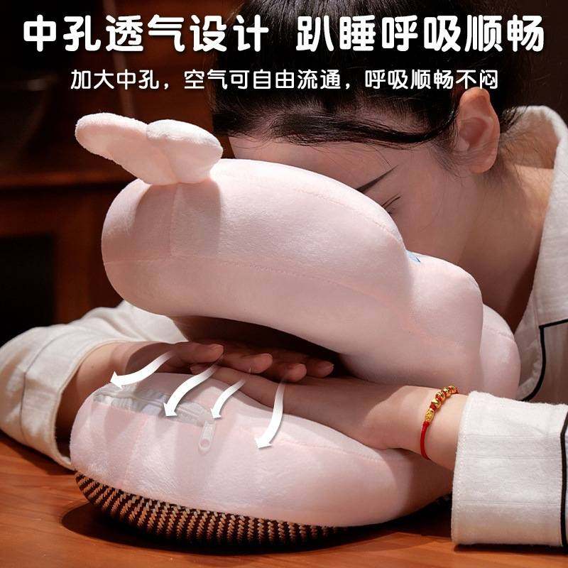 可爱小企鹅水豚凉席睡觉办公室午睡趴小学生抱枕睡午休桌子枕神器,淘宝优惠券,粉丝福利购,淘宝优惠卷
