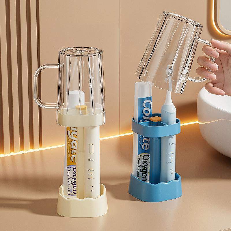 浴室牙刷置物架简约漱口杯电动座打孔宿舍架牙具卫生间套装免收纳,淘宝优惠券,粉丝福利购,淘宝优惠卷
