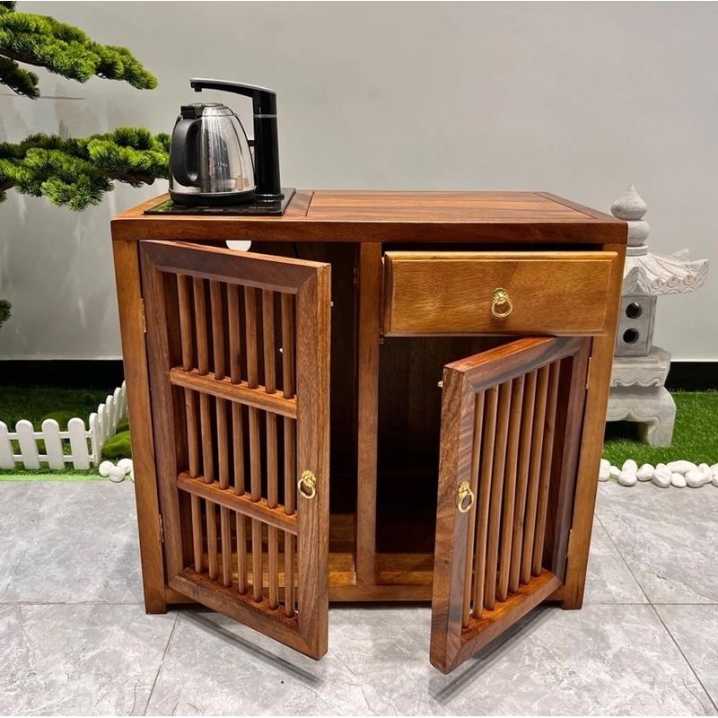 奥坎茶水柜实木大板边柜家用泡茶台原木中式餐边柜茶几茶桌储物柜,淘宝优惠券,粉丝福利购,淘宝优惠卷