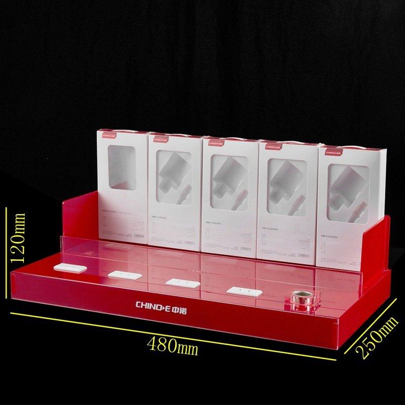 亚克力数据线展示架数码阶梯手机配件展示台车多层展示充耳机桌面,淘宝优惠券,粉丝福利购,淘宝优惠卷