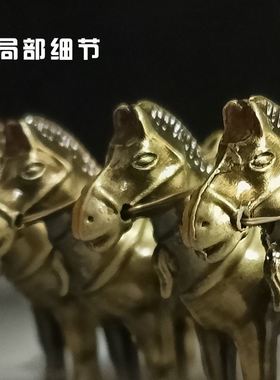 兵马俑铜车马摆件西安特色旅游纪念品金属马车中国特色礼品送老外