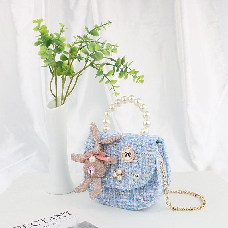 新品 2025新款兔珍珠迷你包包女 斜挎手提包可爱百搭链条单肩包,淘宝优惠券,粉丝福利购,淘宝优惠卷
