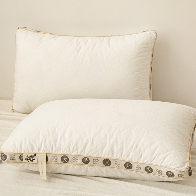 新款直销酒店宾馆枕头芯不塌陷高回弹睡眠学生成人一对单人护颈椎 - 图0