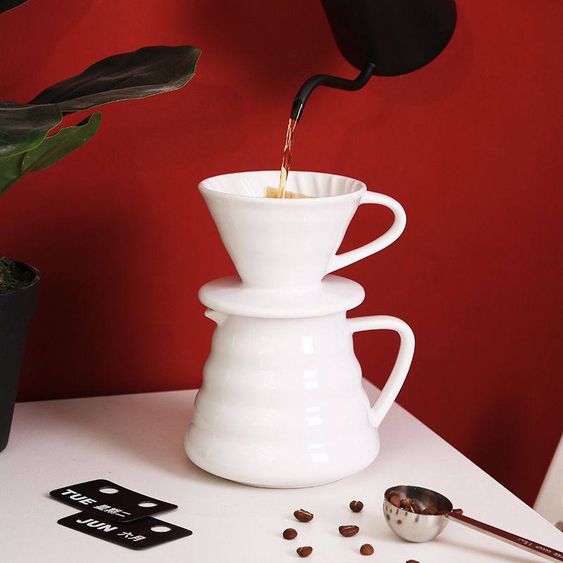 陶瓷咖啡漏斗过滤杯锥形手杯器具纹过滤器咖啡冲器套装滤螺旋滴漏,淘宝优惠券,粉丝福利购,淘宝优惠卷
