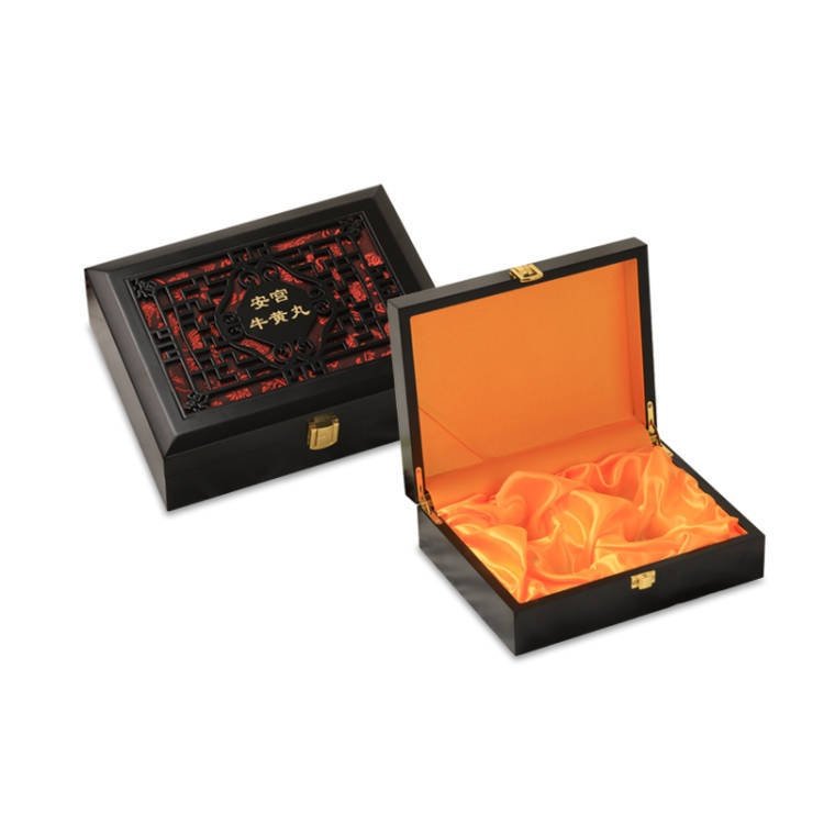 牛黄丸2孔木质空礼盒保健品木盒丸镂空蜜安宫6包装盒定制批发丸,淘宝优惠券,粉丝福利购,淘宝优惠卷