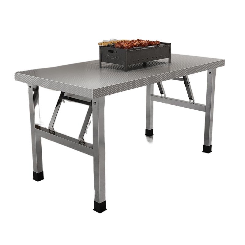 不锈钢折叠桌餐桌家用宿舍出租房便携吃学习桌写字饭桌摆摊小方桌,淘宝优惠券,粉丝福利购,淘宝优惠卷