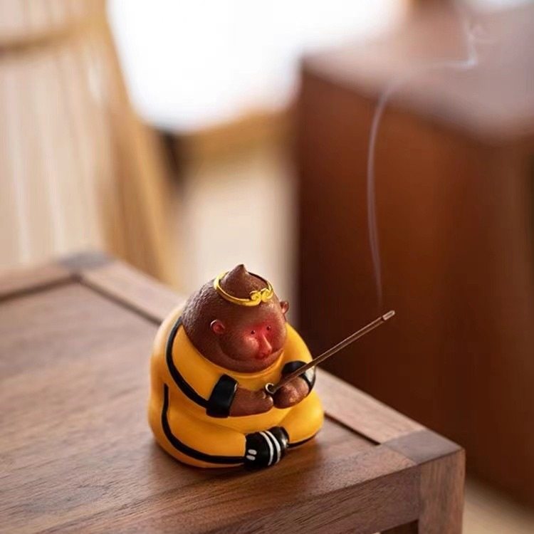 国潮西游记创意香插禅意陶瓷个性茶四人版摆件香宠线师徒插Q香炉,淘宝优惠券,粉丝福利购,淘宝优惠卷