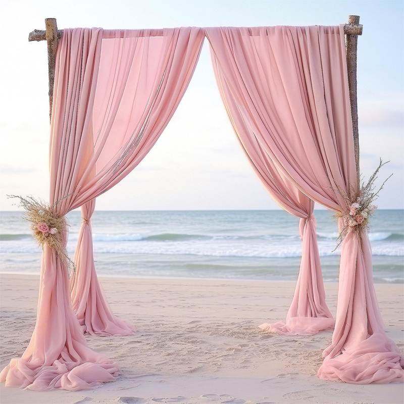8米雪纺纱婚礼拱形海边亚马逊坠窗帘垂布置装饰纺雪款悬挂背景爆,淘宝优惠券,粉丝福利购,淘宝优惠卷