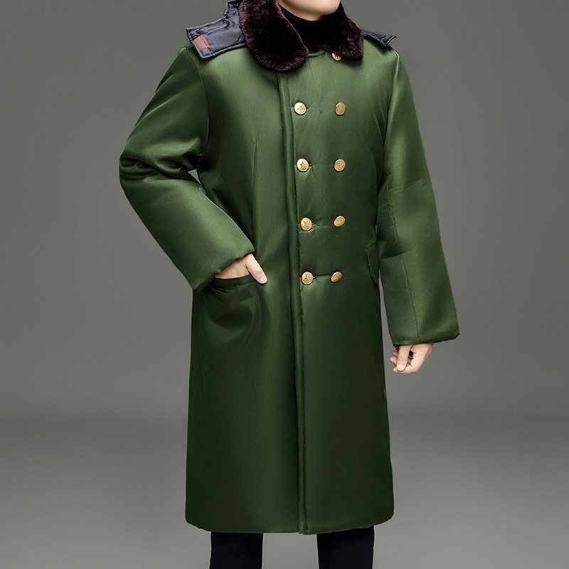 军绿棉大衣男长款东北加厚内胆可拆卸冷库过膝加棉袄防水防寒服绒,淘宝优惠券,粉丝福利购,淘宝优惠卷