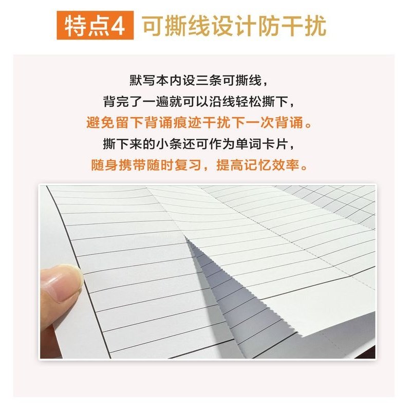 2024考研英语单词默写本可撕词汇自测本恋词红宝书艾宾浩斯单词本,淘宝优惠券,粉丝福利购,淘宝优惠卷