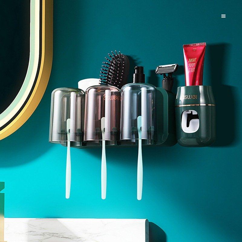 电动牙刷置物架挂墙式卫生间漱口杯杯打孔牙缸壁挂套装牙具免刷牙,淘宝优惠券,粉丝福利购,淘宝优惠卷