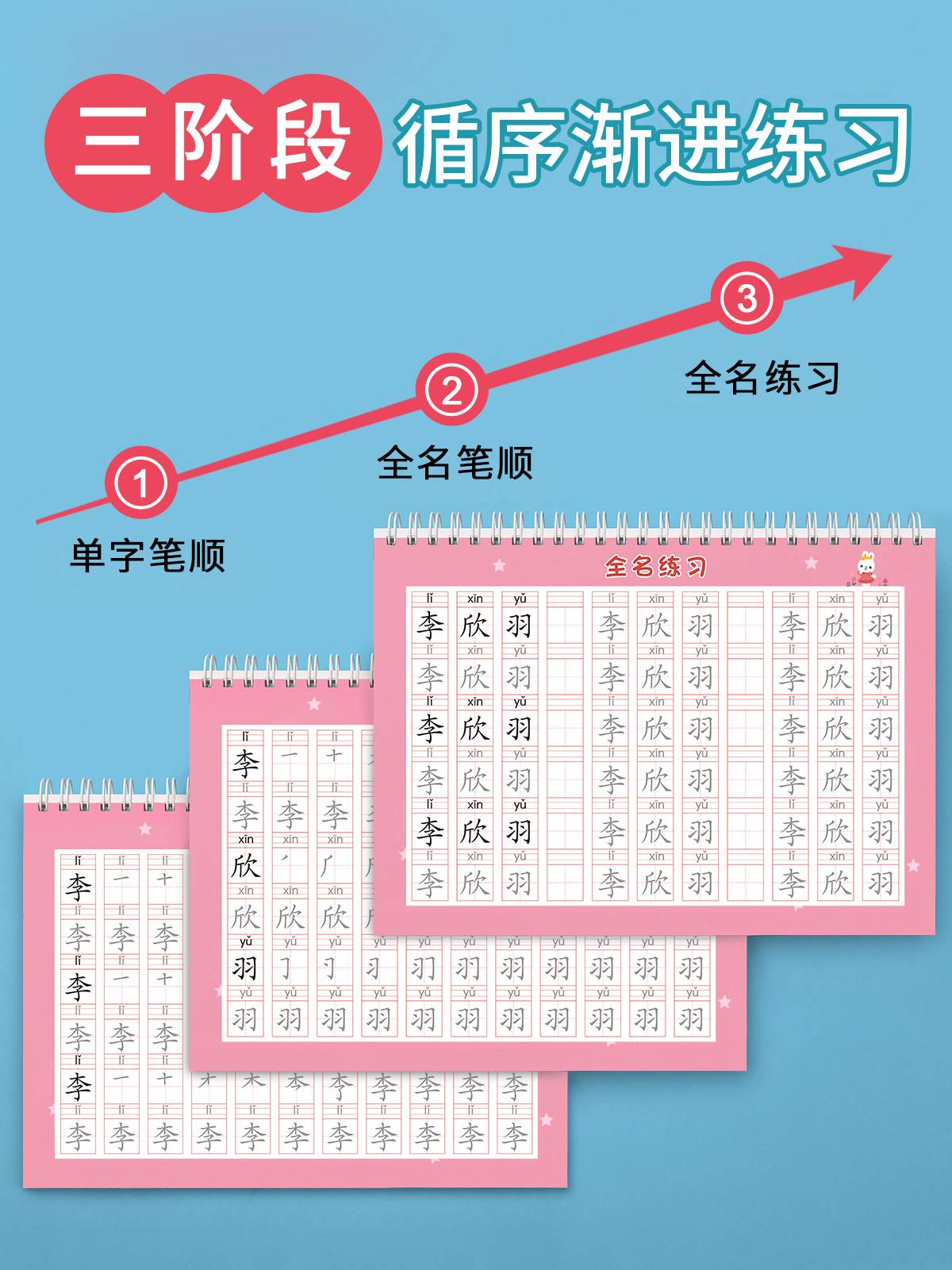 名字练字帖姓名定制描红本练字定做儿童字帖贴学前班幼儿园学前宝宝练习写字练自己的笔画笔顺练字初学者数字字帖控笔训练幼小衔接 - 图1