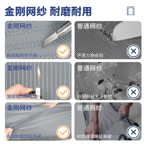 入户门防蚊门帘2026新款高档纱门家用磁性纱网窗免打孔磁吸条强力 - 图1