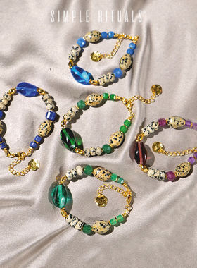 Simple Rituals卡布里皇家手工琉璃手链女轻奢小众高级感手串新款