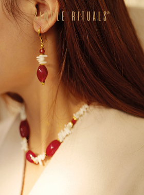 SimpleRituals意大利威尼斯琉璃圣诞节日礼物红色女友项链度假风