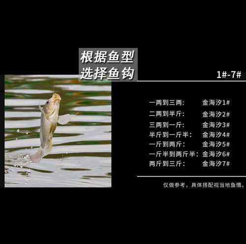 水灵度平打金海夕鱼钩散装正品有无倒刺细条鲫鱼专用钩钓鱼钩 - 图1