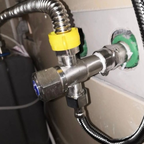 加厚一进二出家用冷热两用三角阀止水阀大流量热水器三通阀门4分 - 图2