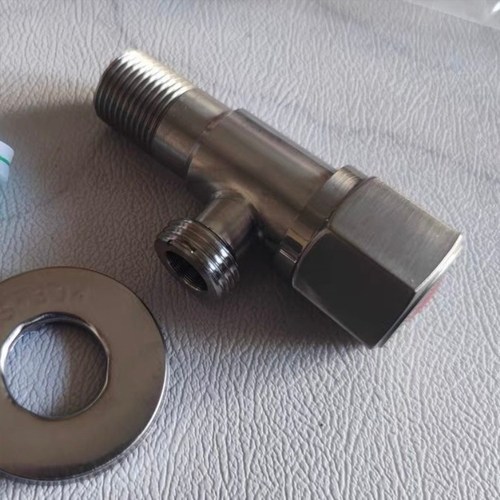 加厚一进二出家用冷热两用三角阀止水阀大流量热水器三通阀门4分 - 图1