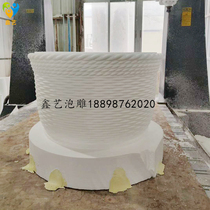Foam Engraving Custom 3D Tu CNC Mall Decoration Stage Props Sculpture Bamboo Basket Artwork Showcase EPS Bubble