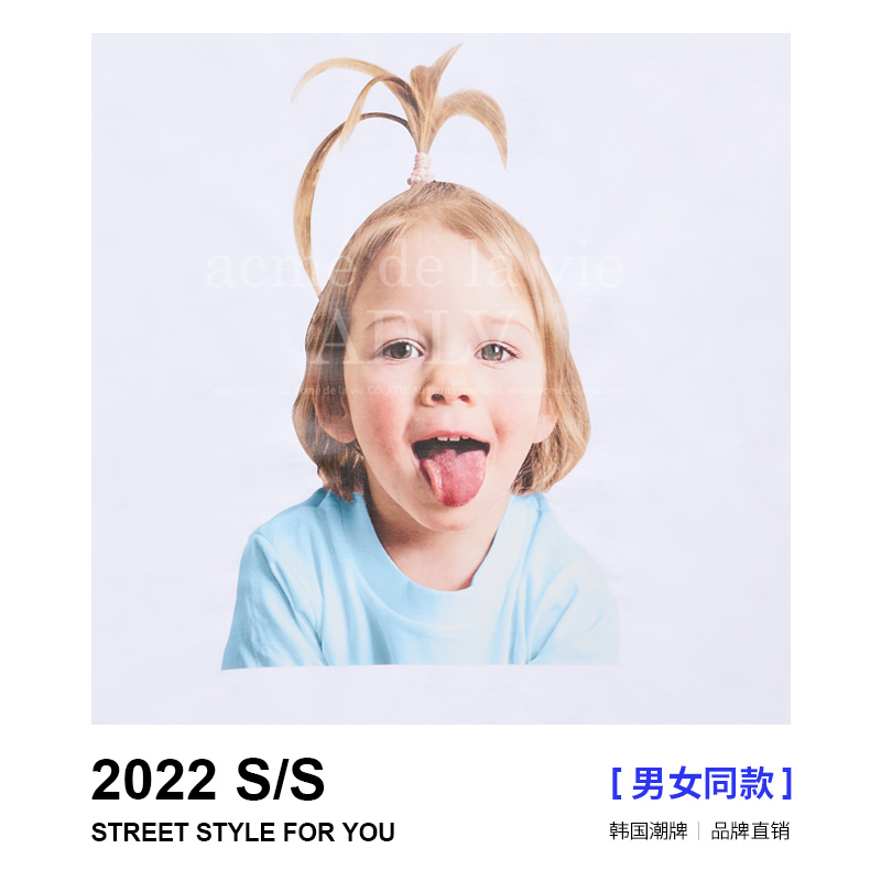 ADLV韩国潮牌娃娃苹果发男孩T恤