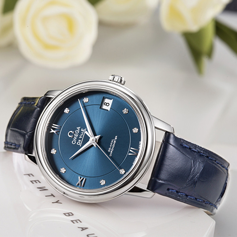 瑞士欧米茄碟飞典雅系列机械女表 恒源顺海外瑞士腕表