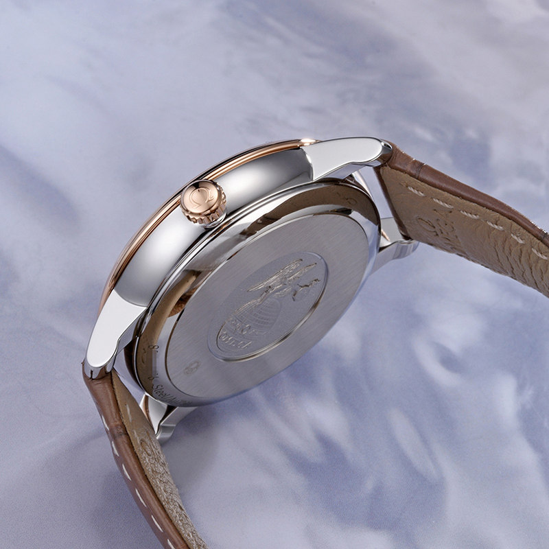 瑞士欧米茄碟飞镶钻机械皮带女表 恒源顺海外瑞士腕表