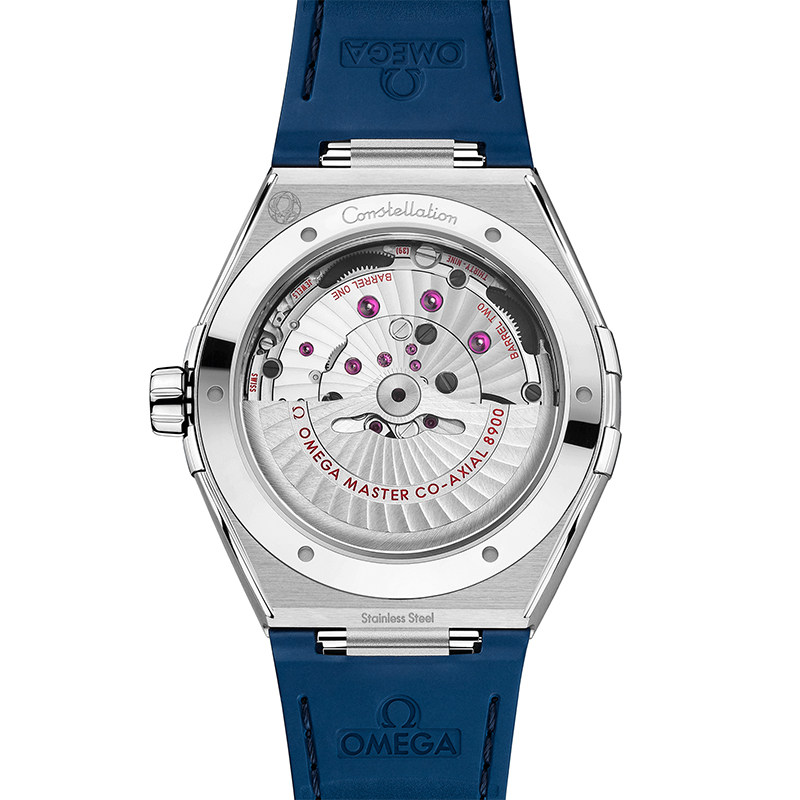 欧米茄星座商务蓝盘机械皮带男表 恒源顺海外瑞士腕表