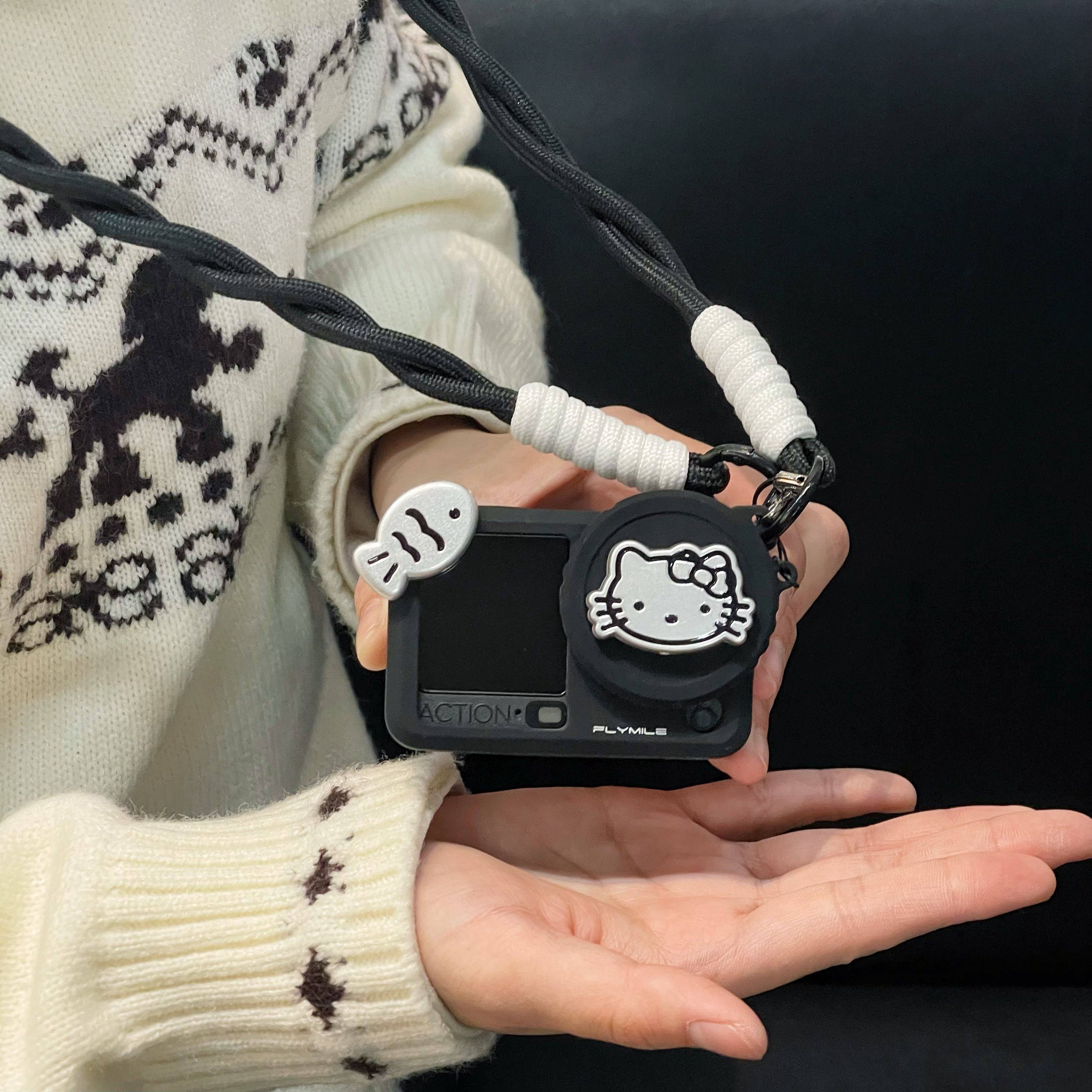 金鱼凯蒂猫适用新款大疆Action6运动相机保护套action5pro/4/3收纳盒防丢防刮相机保护套镜头盖防丢保护套,淘宝优惠券,粉丝福利购,淘宝优惠卷