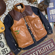Small Bear Bread Down Horse Chia Day Ensemble Reinscribed Lead Short Men Genuine Leather Mountain Goat Leather Vest Vest