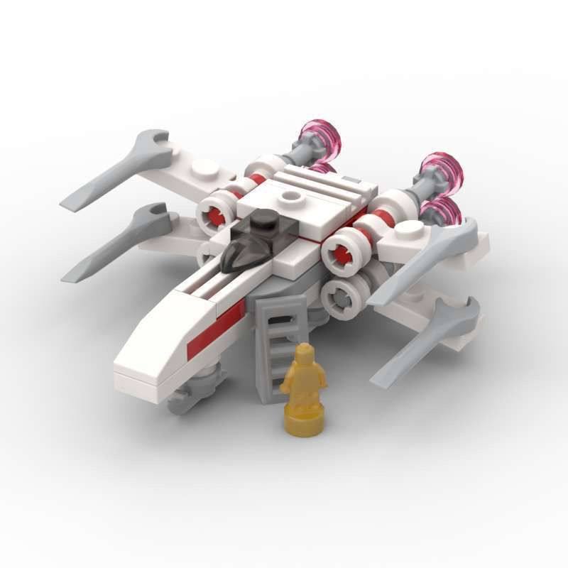 X翼战机星球大战飞行器宇宙飞船moc积木儿童模型玩具桌面摆件,淘宝优惠券,粉丝福利购,淘宝优惠卷