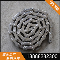 304 stainless steel transmission chain large pitch single double row roller chain industrial assembly line hollow conveying chain