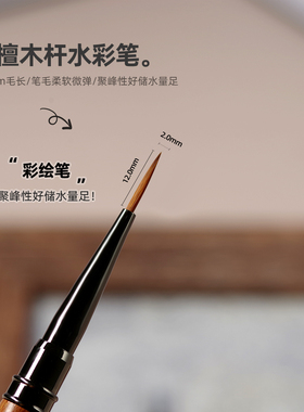 美甲水彩笔彩绘笔带盖画蝴蝶画花瓣竹叶拉线笔光疗笔晕染美甲工具