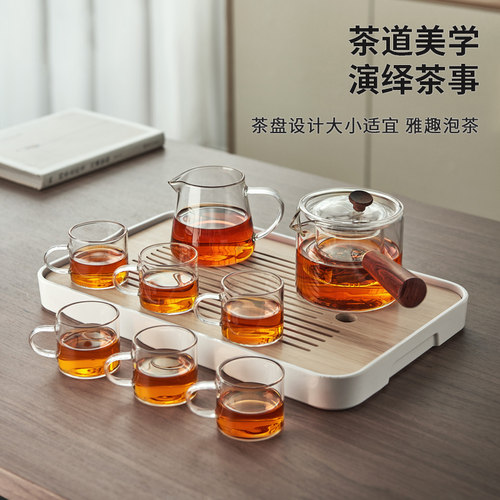 忆壶茶玻璃茶具套装2026新款茶壶泡茶专用功夫茶家用茶杯套装茶台 - 图3